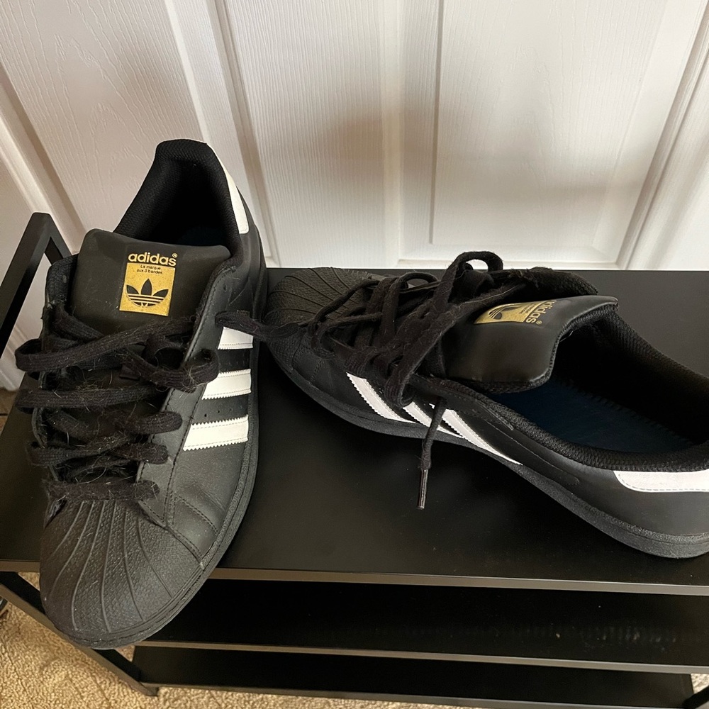 Adidas Black and White Sneakers